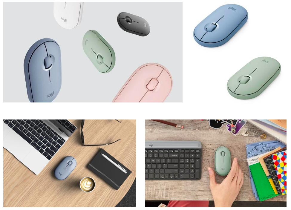 静音 薄型マウス Pebble M350 にパステルカラーの新色グリーン ブルーを発売